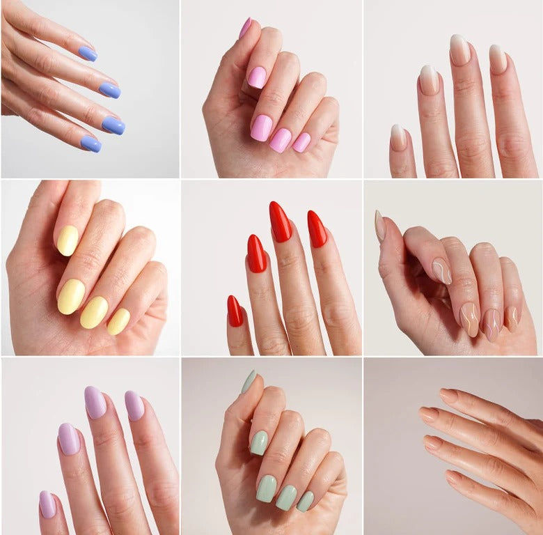 KIT DE UÑAS POSTIZAS 24 UNDS + 6 GRATIS