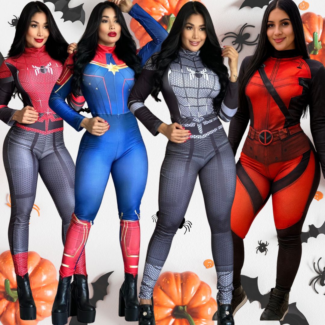 DISFRAZ ENTERIZO DE HALLOWEEN - MOLDEA TU SILUETA✨