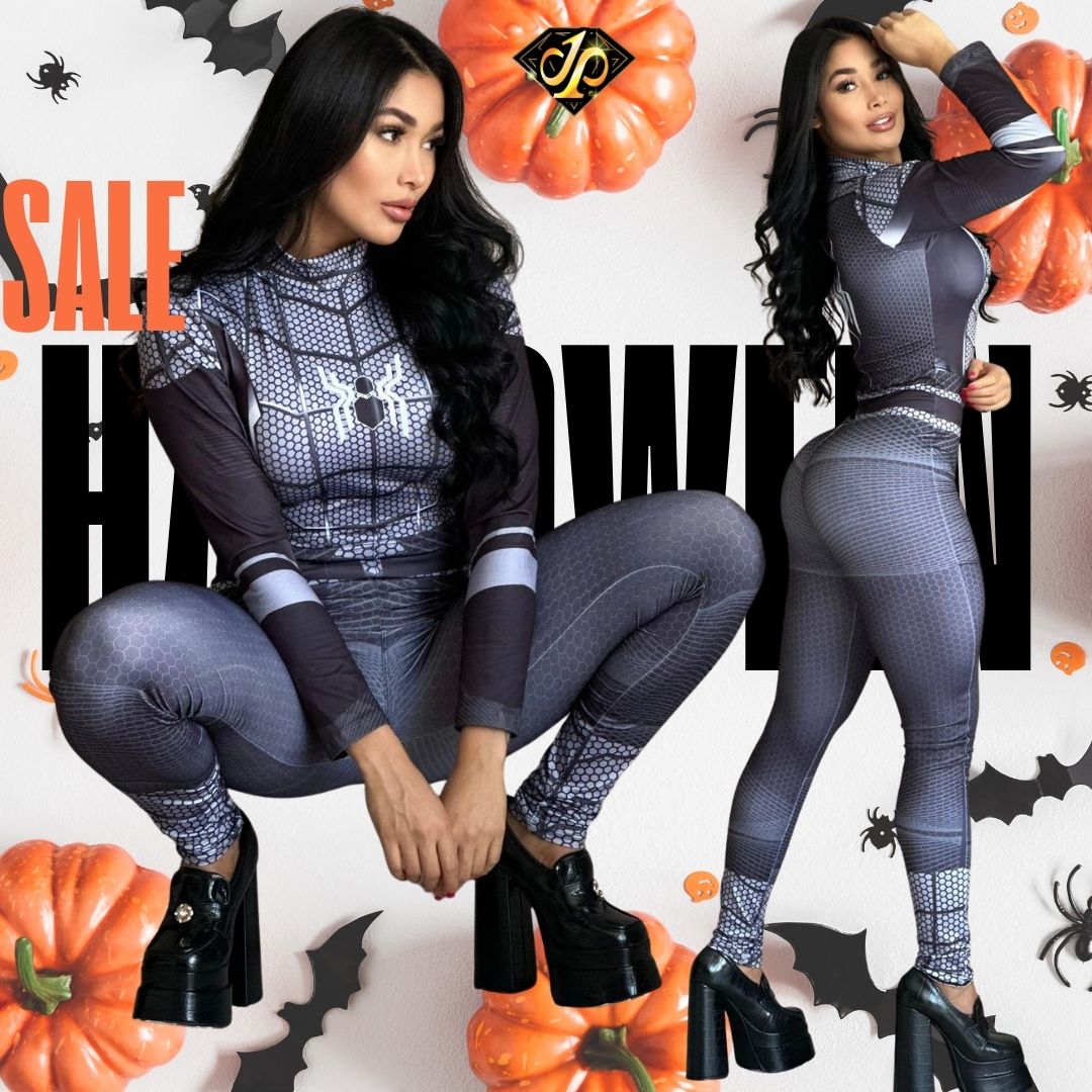 DISFRAZ ENTERIZO DE HALLOWEEN - MOLDEA TU SILUETA✨