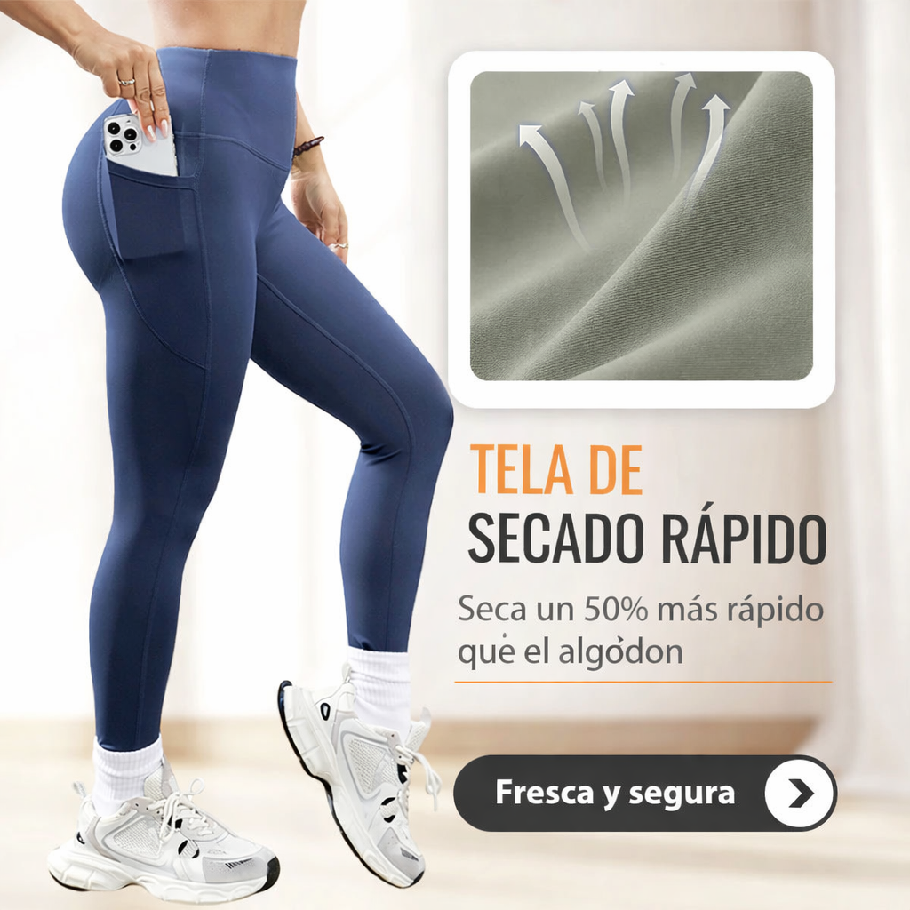 Leggings de yoga de secado rápido, ultra elásticos y cómodos.