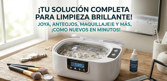DENTAL POL BY ZAHARA - Limpiador Ultrasónico Multiuso, brochas de maquillaje, carillas, anillos, aretes, relojes, collares, pulseras, anteojos, retenedor bucal, etc