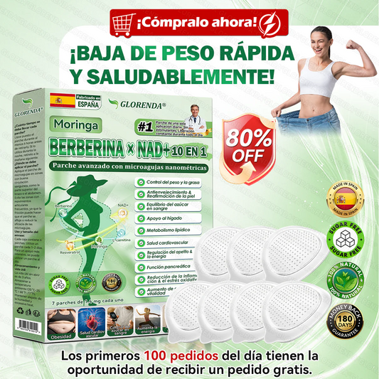 GLORENDA®  60 Parches avanzados de micronanoalga. Para la obesidad, piel flácida, diabetes, apnea del sueño, problemas articulares y mucho más.