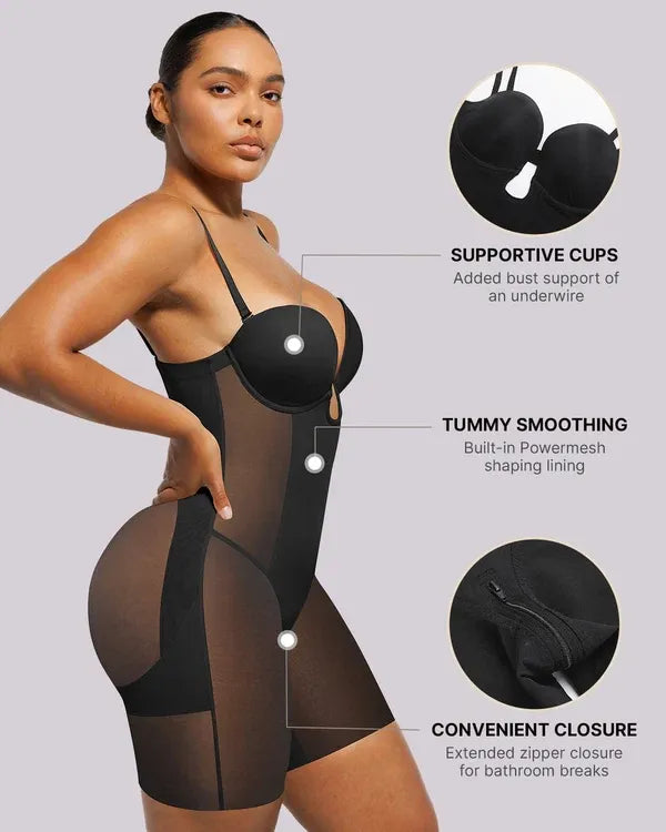 Suprema™  Body de Escote Profundo