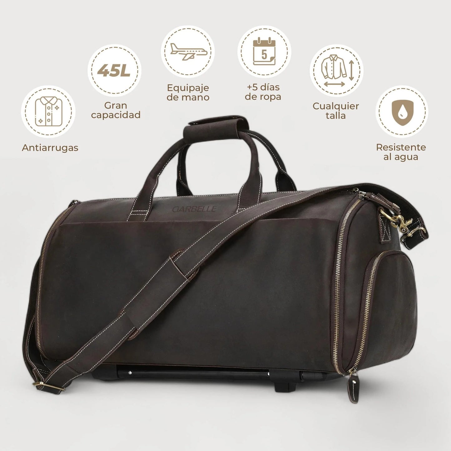 MALETA BOLSO PREMIUM DE VIAJE HE-091 - 9 COMPARTIMIENTOS